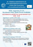 29. TÉRSÉGI KERTÉSZETI ÉS ÉLELMISZERIPARI KIÁLLÍTÁS A HÍRÖS HÉT FESZTIVÁLON